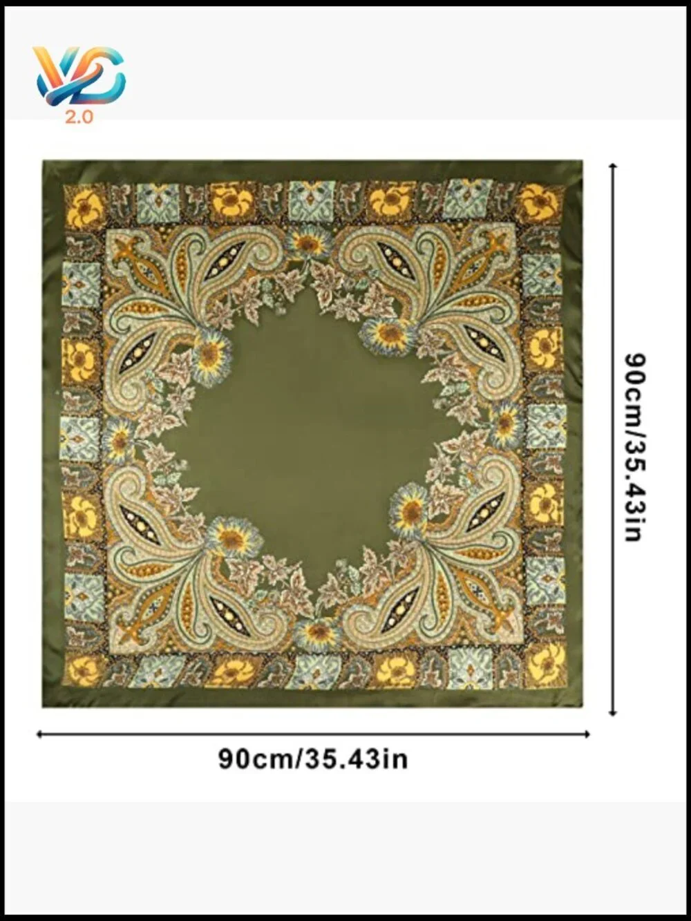 Large Satin Hair Scarf Wrap for Women Head Bandana Sleeping Multi-Way Use